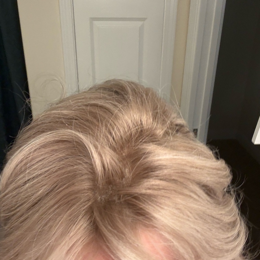 Silver Blonde Human Hair Lace-Front Wig for Women - Picture 7 of 16